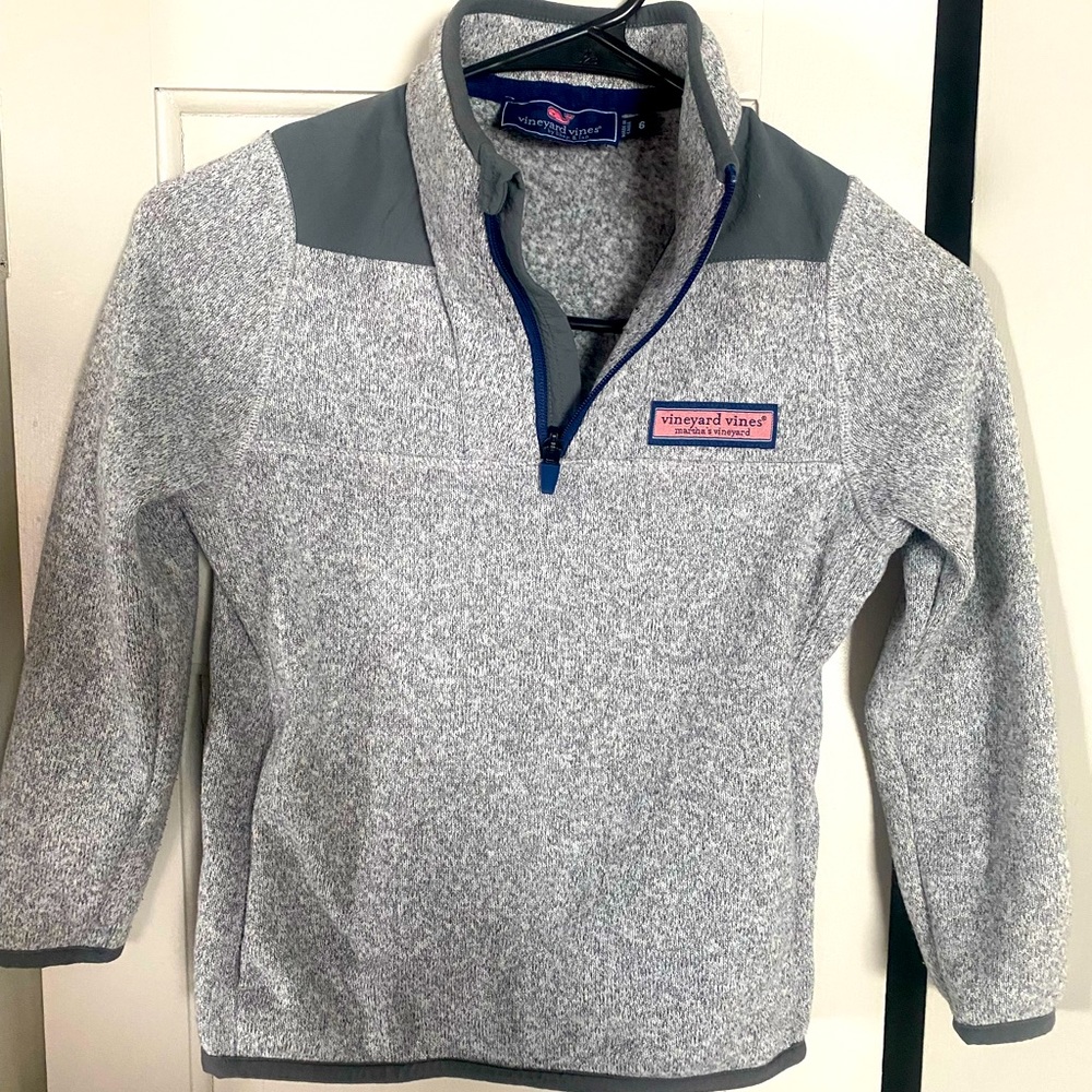 Vineyard Vines fleece pullover - girls size 6